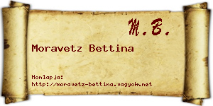 Moravetz Bettina névjegykártya